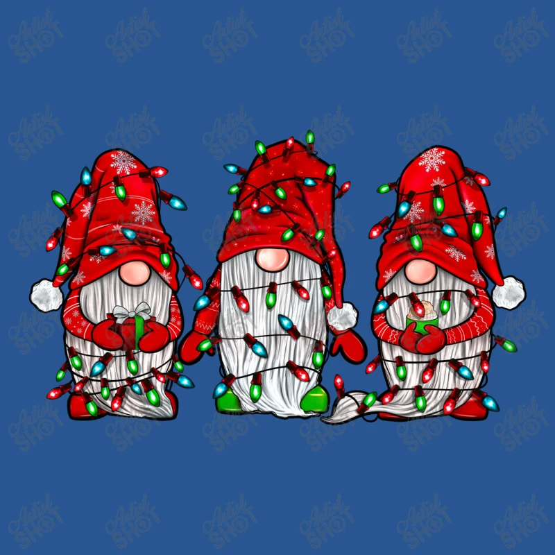 Gnome With Christmas Lights T-Shirt 5 Gnome With Christmas Lights T-Shirt - Image 5