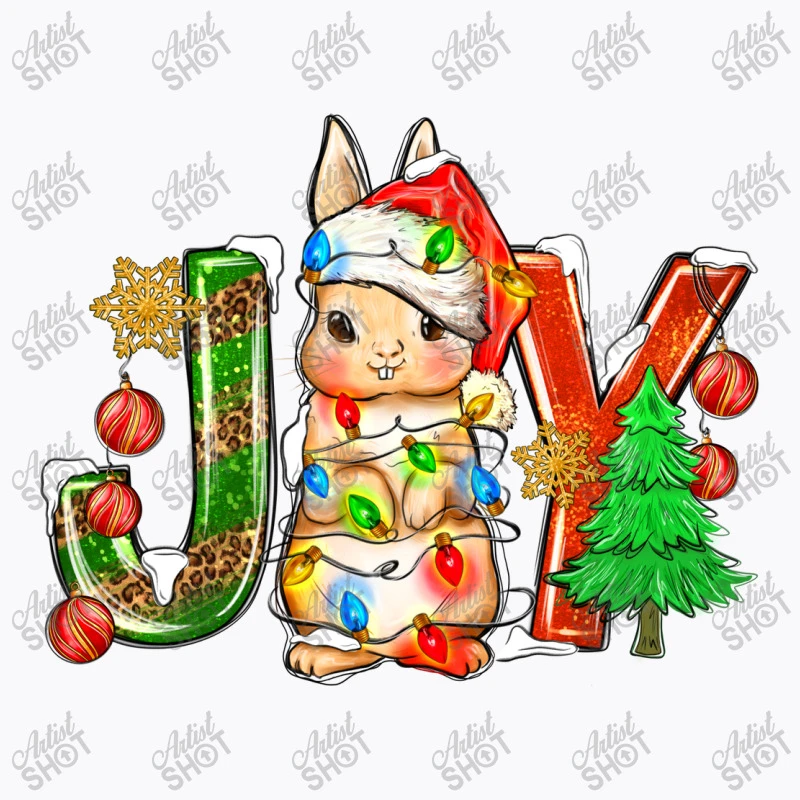 Joy Christmas Rabbit T-Shirt 5 Joy Christmas Rabbit T-Shirt - Image 5