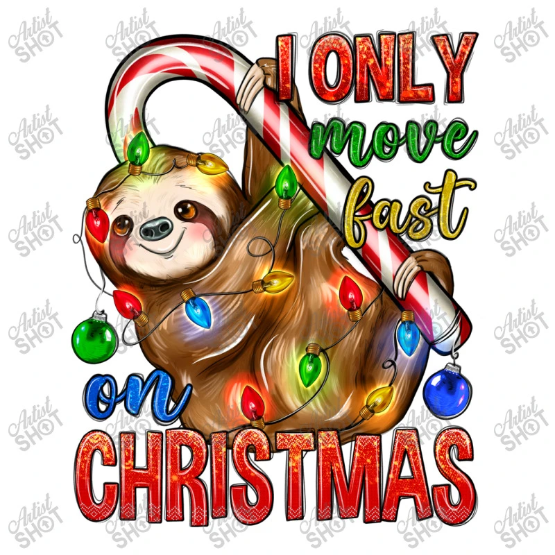 I Only Move Fast On Christmas Sloth Youth Sweatshirt 5 I Only Move Fast On Christmas Sloth Youth Sweatshirt - Image 5