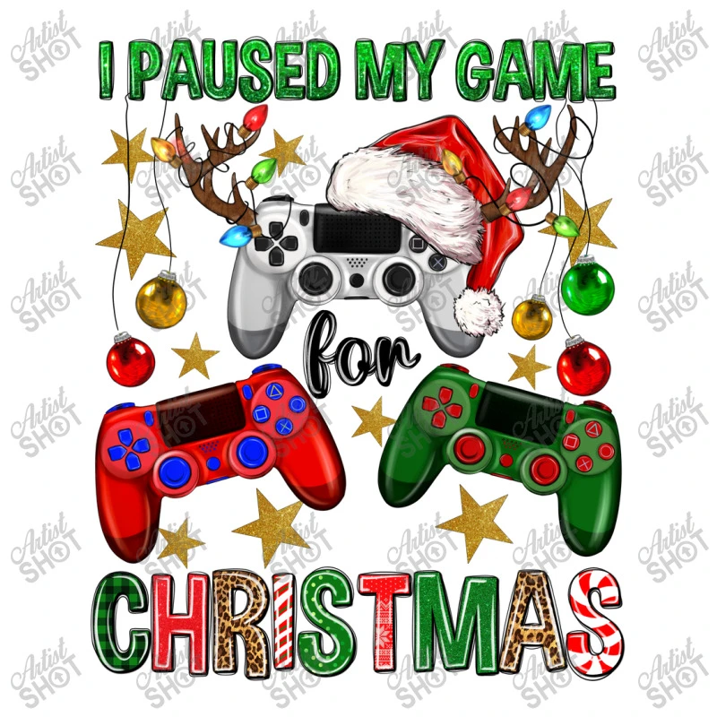 I Paused My Game For Christmas Game Controller Youth Sweatshirt 5 I Paused My Game For Christmas Game Controller Youth Sweatshirt - Image 5