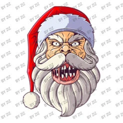 Creepy Santa Spooky Christmas Scary Santa Funny Cr Youth Tee -Santa Clothing Shop d.2526166178.25064413.s3.1 ffffff Wml6 800x800 1
