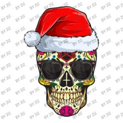 Christmas Sugar Skull Santa Merry Xmas Funny Holid Youth Tee 9 Christmas Sugar Skull Santa Merry Xmas Funny Holid Youth Tee -Santa Clothing Shop d.2526169829.25065789.s3.1 ffffff Wml6 800x800 1