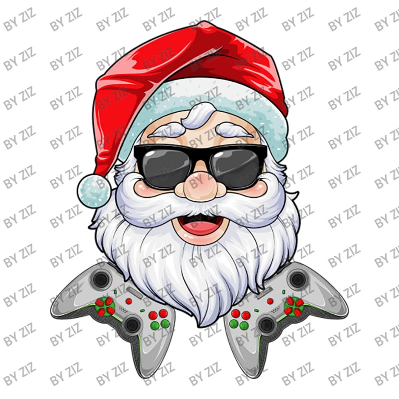 Christmas Santa Claus Video Game Controllers Xmas Youth Tee 5 Christmas Santa Claus Video Game Controllers Xmas Youth Tee - Image 5