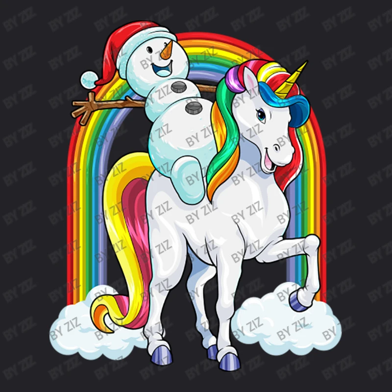 Christmas Snowman Riding Unicorn Xmas Magical Rain Youth Tee 5 Christmas Snowman Riding Unicorn Xmas Magical Rain Youth Tee - Image 5