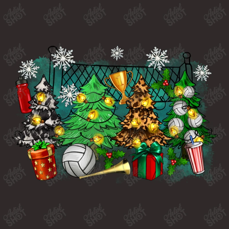 Christmas Trees With Volleyball Racerback Tank 5 Christmas Trees With Volleyball Racerback Tank - Image 5