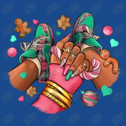 Pink Christmas Black Girl Sneakers Tank Top -Santa Clothing Shop d.2526264492.25083372.s3.1 194a8c YXJ0aXN0c2hvdA 800x800 1