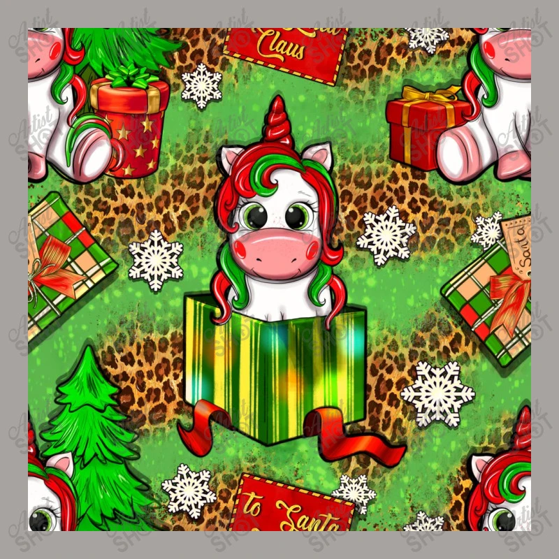 Christmas Unicorn And Gift Box Racerback Tank 5 Christmas Unicorn And Gift Box Racerback Tank - Image 5