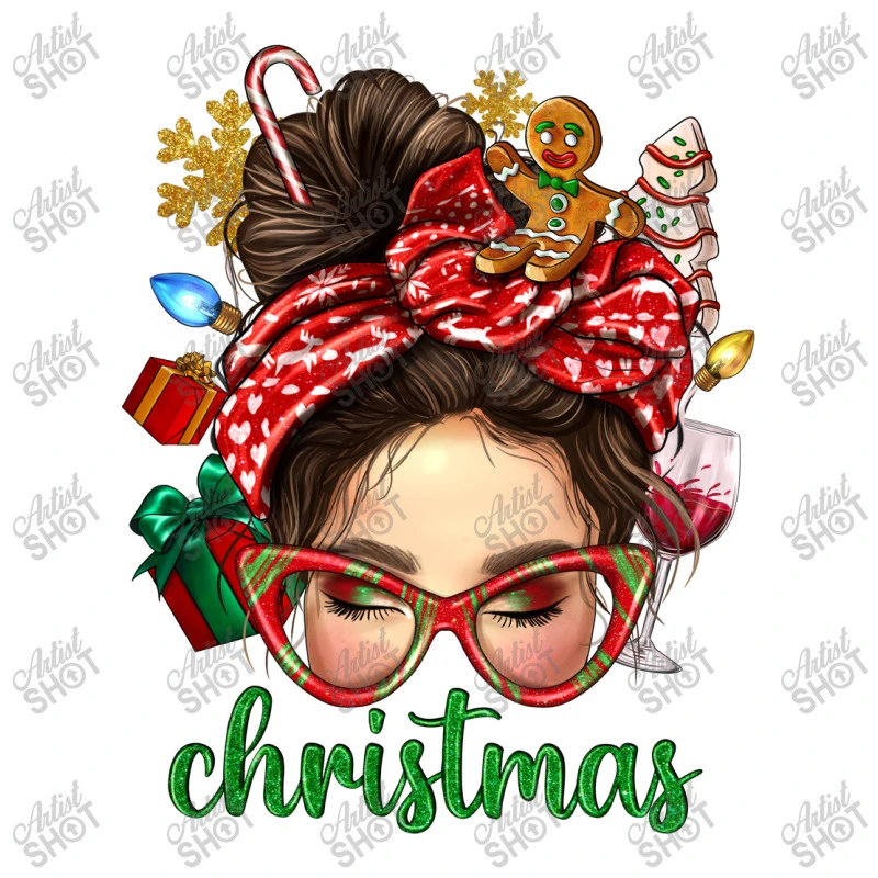 Christmas Messy Bun With Gingerbread Man Youth Sweatshirt 5 Christmas Messy Bun With Gingerbread Man Youth Sweatshirt - Image 5