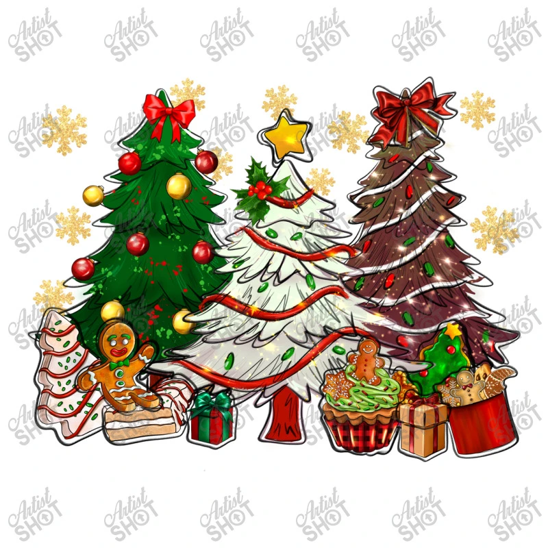 Cake Christmas Trees Youth Tee 5 Cake Christmas Trees Youth Tee - Image 5