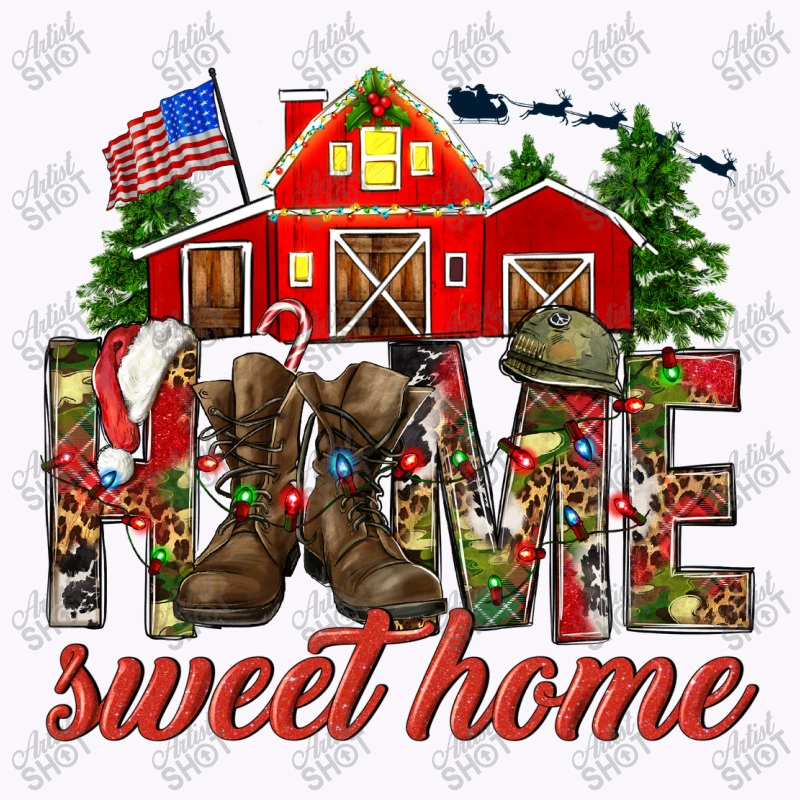 Army Christmas Home Sweet Home Tank Top 5 Army Christmas Home Sweet Home Tank Top - Image 5