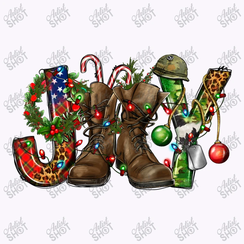 Army Christmas Joy Tank Top 5 Army Christmas Joy Tank Top - Image 5