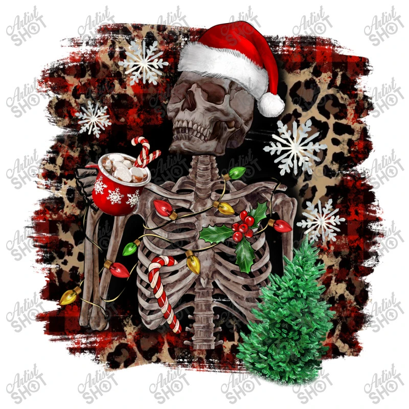 Skeleton With Coffee Cup Christmas Youth Sweatshirt 5 Skeleton With Coffee Cup Christmas Youth Sweatshirt - Image 5