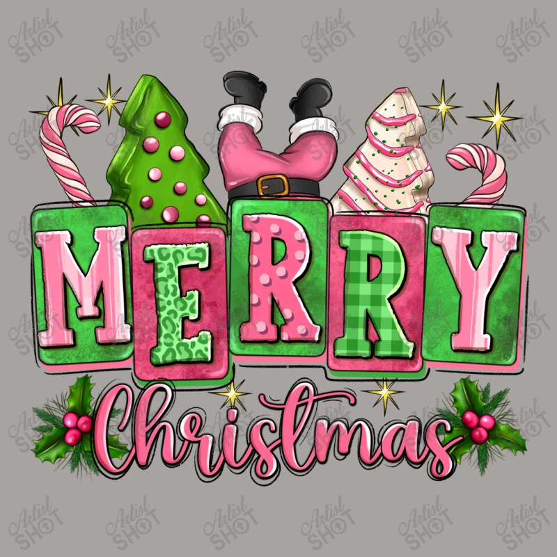 Pink Christmas Vibes Racerback Tank 5 Pink Christmas Vibes Racerback Tank - Image 5