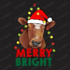 Merry And Bright Cow With Christmas Lights T-Shirt -Santa Clothing Shop d.2526365362.25087702.s3.1 211f20 Y2 Fn2t1bg 800x800 1