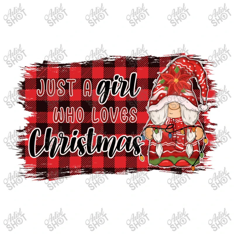 Just A Girl Who Loves Christmas Sublim Youth Tee 5 Just A Girl Who Loves Christmas Sublim Youth Tee - Image 5