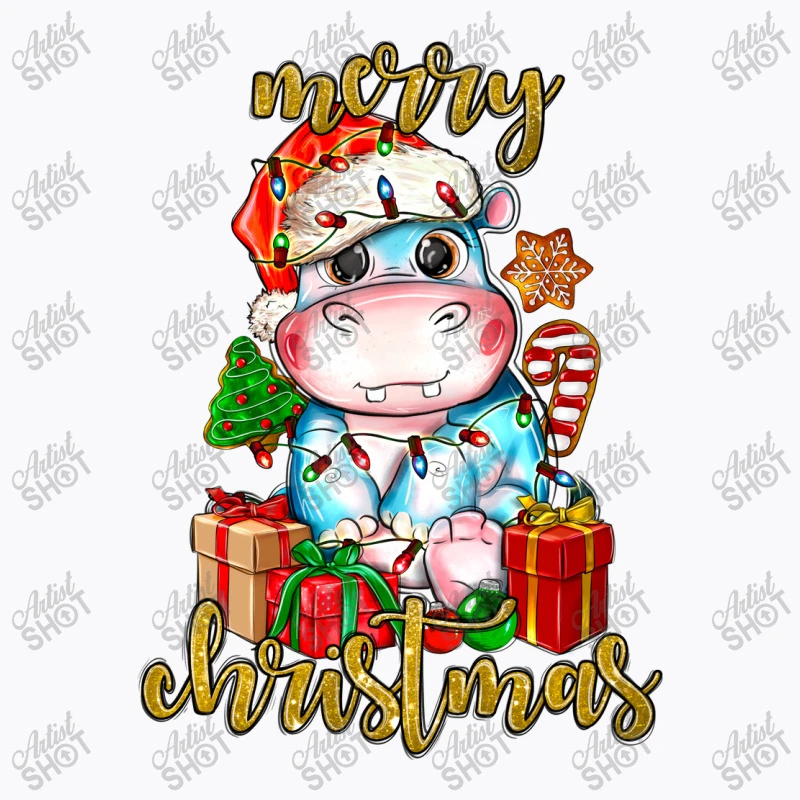 Merry Christmas Hippopotamus T-Shirt 5 Merry Christmas Hippopotamus T-Shirt - Image 5