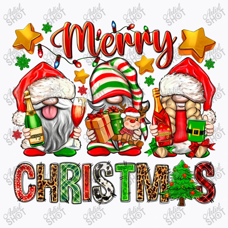Merry Christmas Gnomes T-Shirt 5 Merry Christmas Gnomes T-Shirt - Image 5
