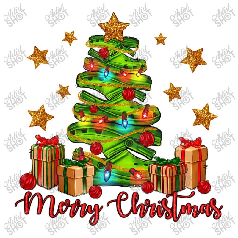 Merry Christmas Crocin' Tree Youth Tee 5 Merry Christmas Crocin' Tree Youth Tee - Image 5