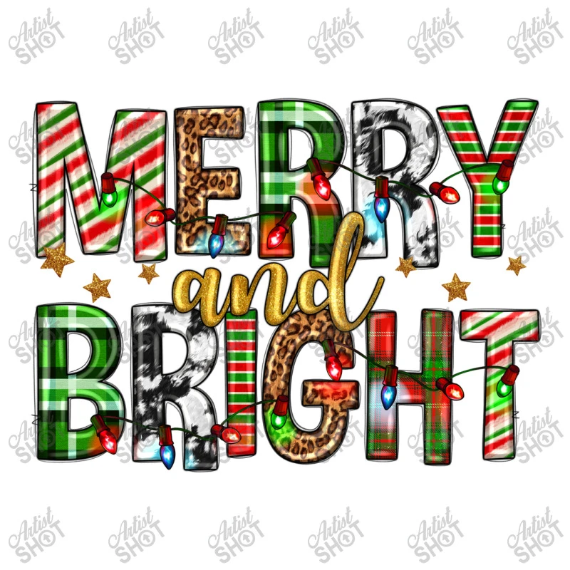 Merry And Bright Christmas Youth Tee 5 Merry And Bright Christmas Youth Tee - Image 5
