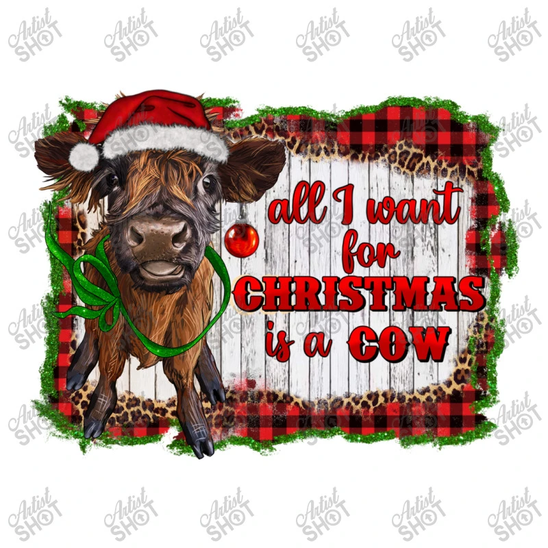All I Want For Christmas Is A Cow Youth Tee 5 All I Want For Christmas Is A Cow Youth Tee - Image 5
