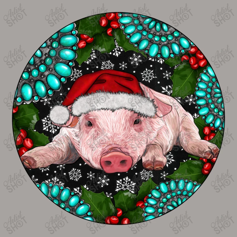 Baby Pig Christmas Racerback Tank 5 Baby Pig Christmas Racerback Tank - Image 5