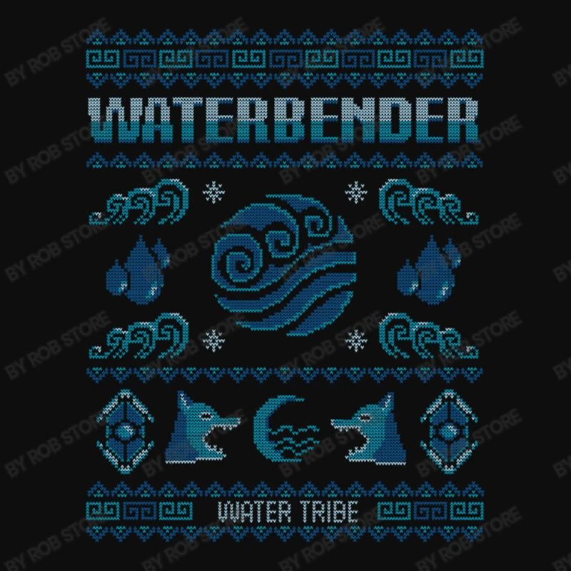 Avatar Waterbending Katara Christmas Crop Top 3 Avatar Waterbending Katara Christmas Crop Top - Image 3