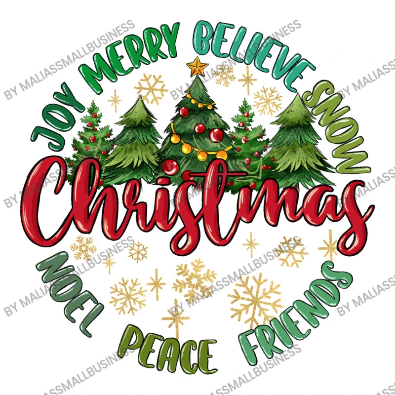 Christmas Vibes Crop Top 3 Christmas Vibes Crop Top - Image 3