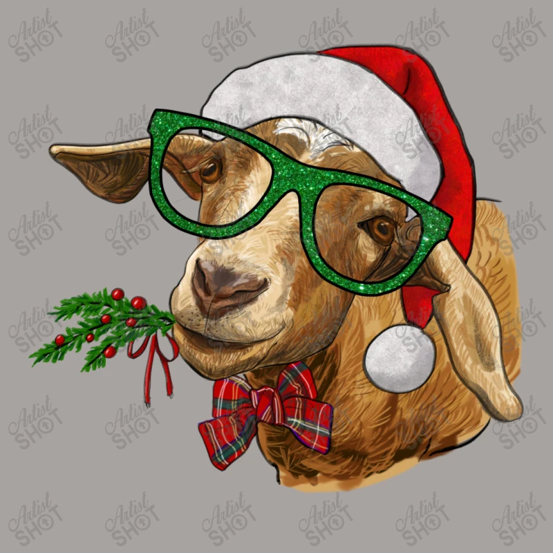 Christmas Glasses Goat Racerback Tank 5 Christmas Glasses Goat Racerback Tank - Image 5