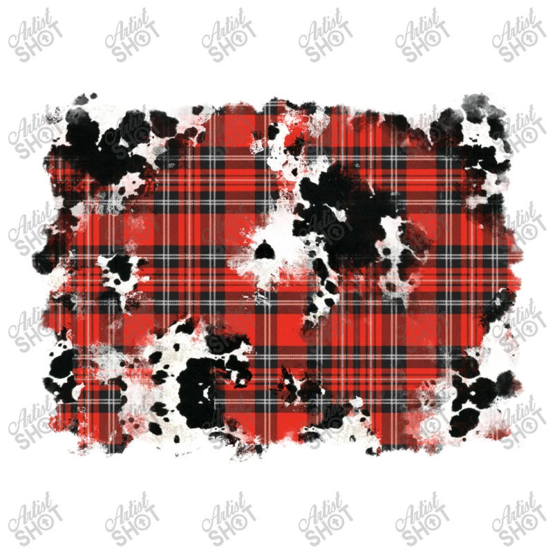 Christmas Plaid Cowhide Pattern Background Youth Tee 5 Christmas Plaid Cowhide Pattern Background Youth Tee - Image 5