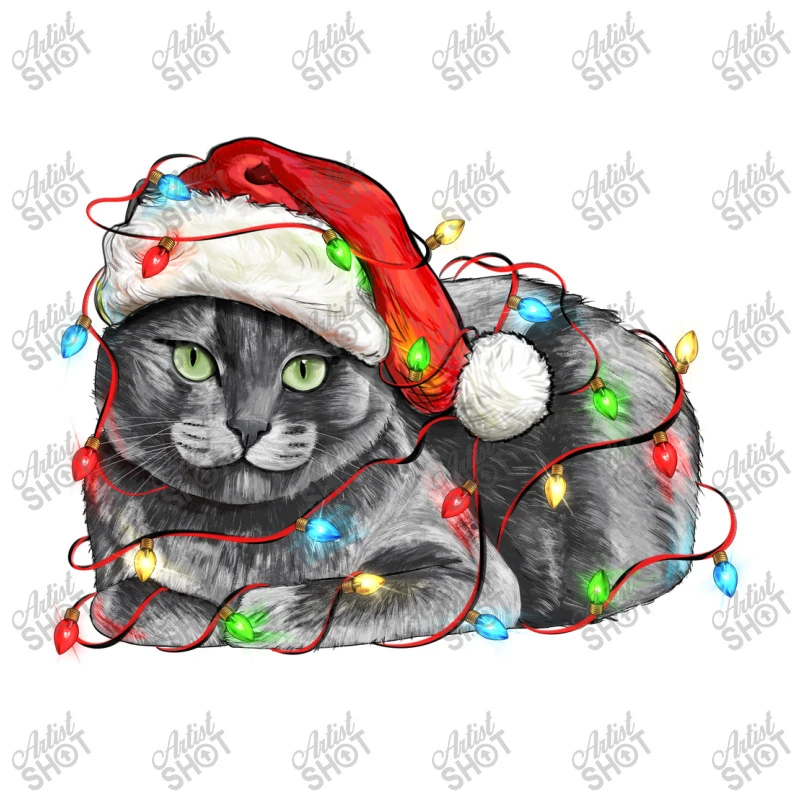 Christmas Russian Blue Cat Crewneck Sweatshirt 5 Christmas Russian Blue Cat Crewneck Sweatshirt - Image 5