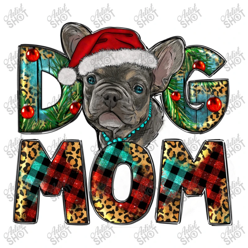 Christmas French Bulldog Mom Crop Top 3 Christmas French Bulldog Mom Crop Top - Image 3