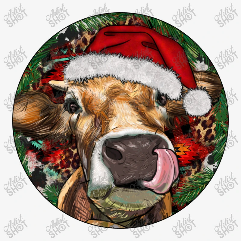 Hereford Cow Christmas Baby Bibs 2 Hereford Cow Christmas Baby Bibs - Image 2