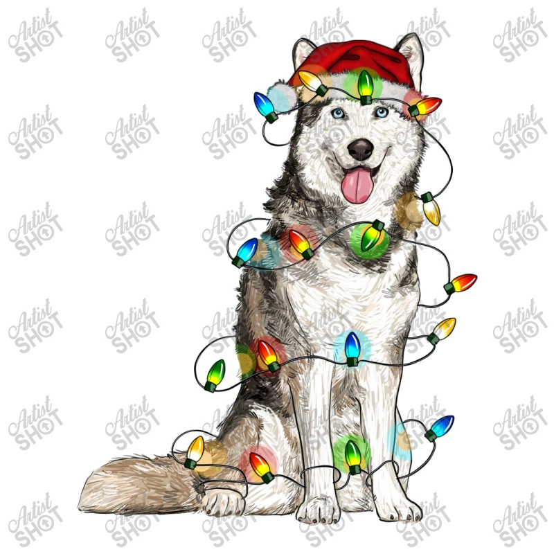 Husky Christmas Lights Youth Tee 5 Husky Christmas Lights Youth Tee - Image 5