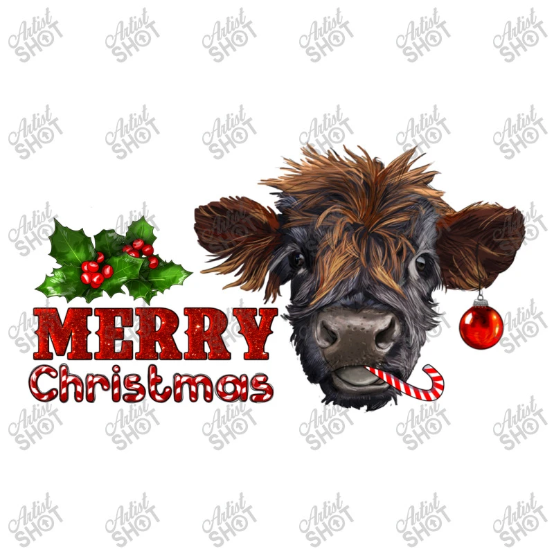 Merry Christmas Calf Toddler T-shirt 3 Merry Christmas Calf Toddler T-shirt - Image 3