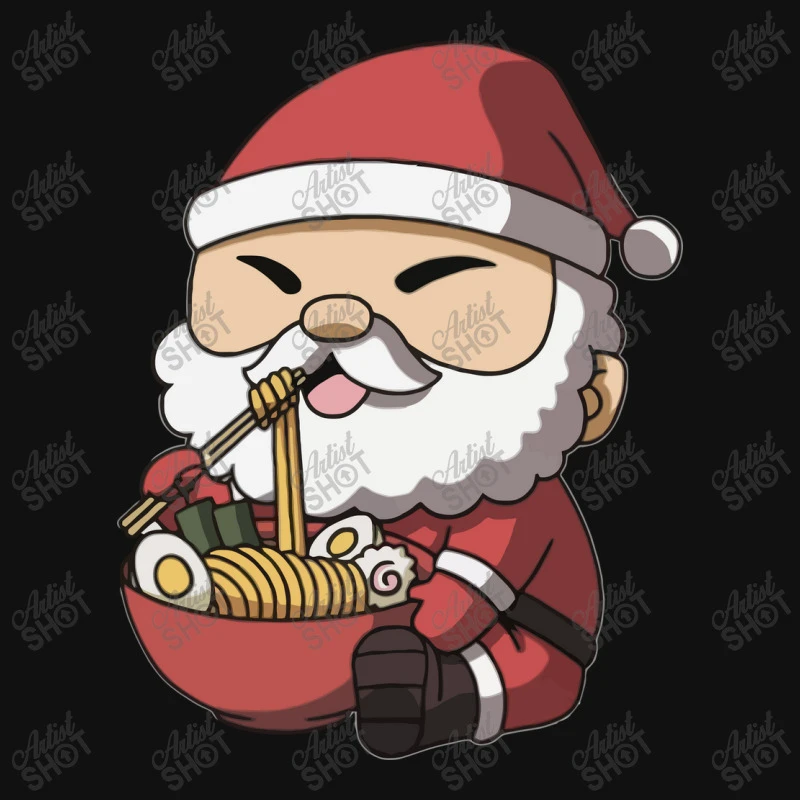 Kawaii Anime Christmas Santa Claus Japanese Baby Bibs 2 Kawaii Anime Christmas Santa Claus Japanese Baby Bibs - Image 2