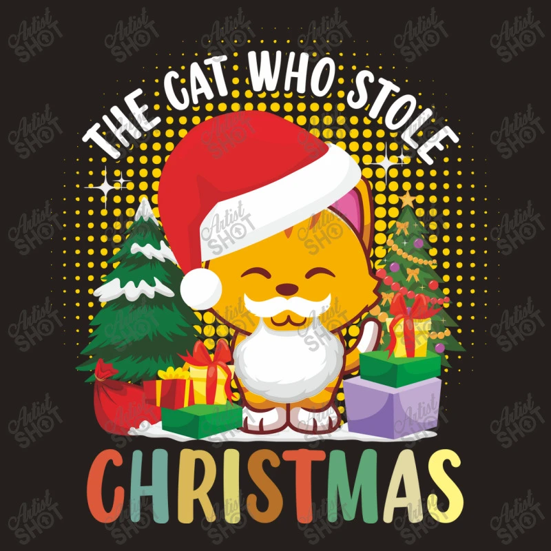 The Cat Who Stole Christmas Tank Top 5 The Cat Who Stole Christmas Tank Top - Image 5