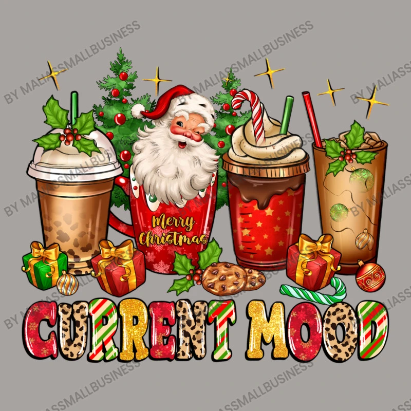 Christmas Santa Coffee Cups Current Mood Racerback Tank 5 Christmas Santa Coffee Cups Current Mood Racerback Tank - Image 5