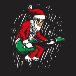 Santa Playing Guitar Christmas Pajama Musician T-Shirt -Santa Clothing Shop d.2526986688.25100773.s3.1 211f20 bm9uZQ 800x800 1
