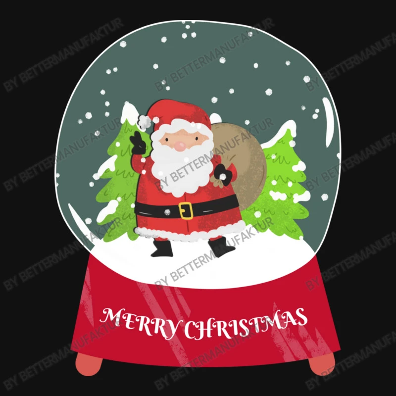 Snow Globe Santa Claus Christmas Tree Believe Xmas Slide Sandal 4 Snow Globe Santa Claus Christmas Tree Believe Xmas Slide Sandal - Image 4