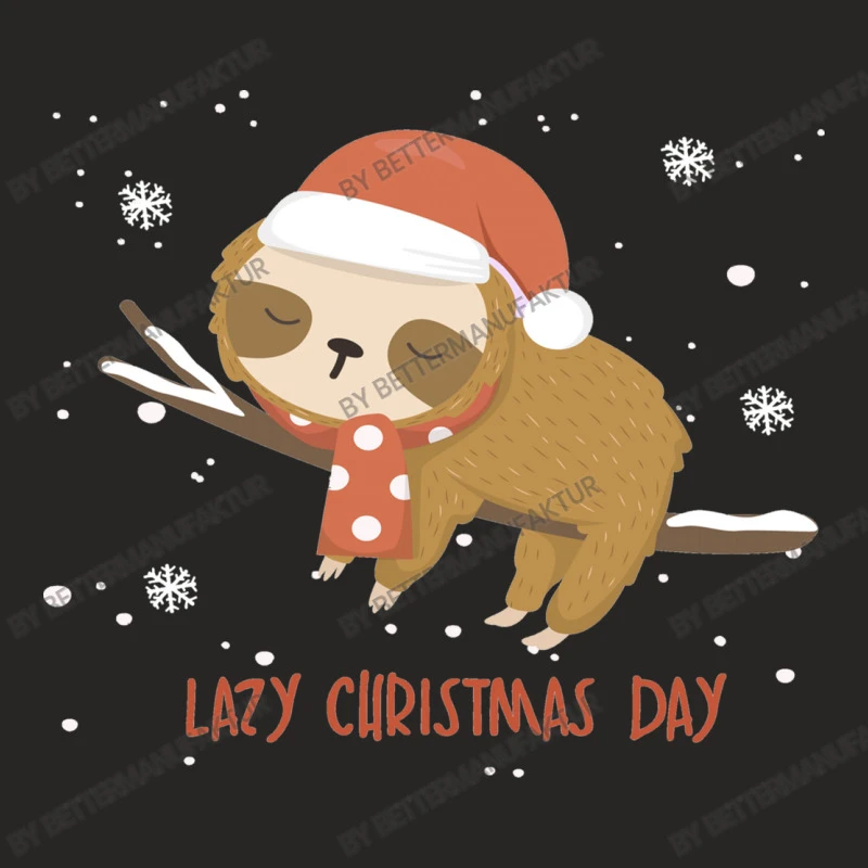 Santa Sloth Christmas Merry Slothmas Snowflake Ladies Fitted T-Shirt 5 Santa Sloth Christmas Merry Slothmas Snowflake Ladies Fitted T-Shirt - Image 5