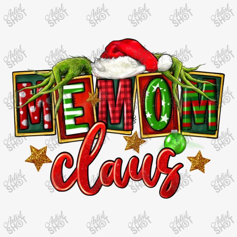 Christmas Memom Claus Ladies Fitted T-Shirt 5 Christmas Memom Claus Ladies Fitted T-Shirt - Image 5
