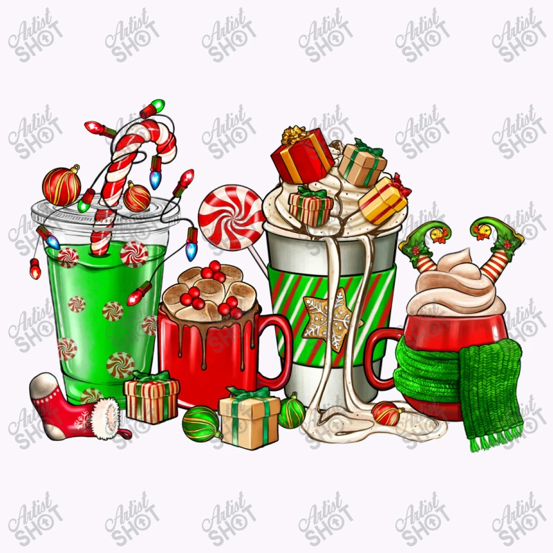 Christmas Coffee Cup Tank Top 5 Christmas Coffee Cup Tank Top - Image 5