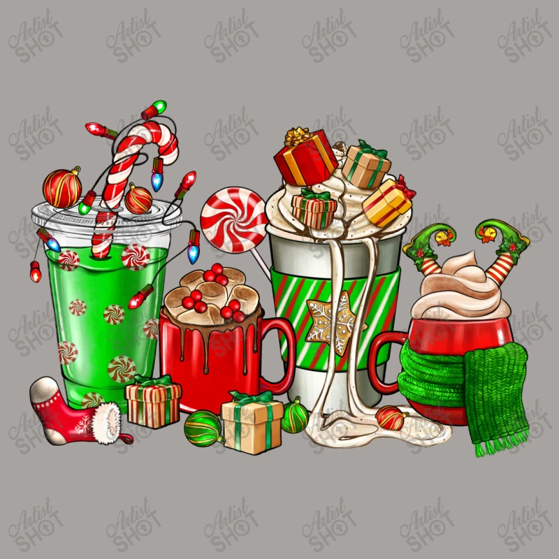 Christmas Coffee Cup Racerback Tank 5 Christmas Coffee Cup Racerback Tank - Image 5
