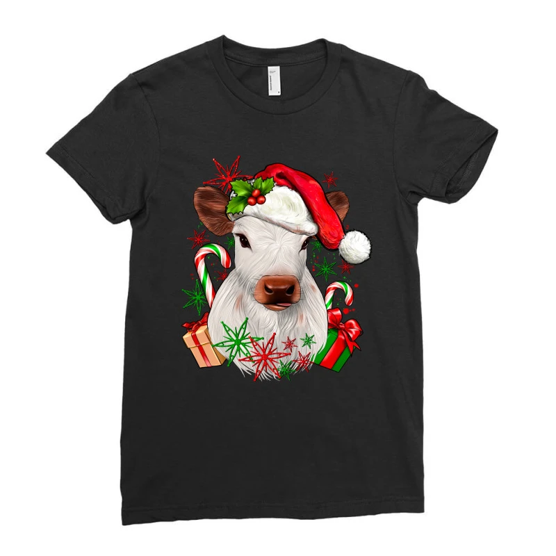 Christmas Heifer Ladies Fitted T-Shirt 3 Christmas Heifer Ladies Fitted T-Shirt - Image 3