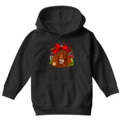 Christmas Red Angus Youth Hoodie -Santa Clothing Shop pd.2297664035.53.23348866.s3.1 front black ffffff none x12.758y2.258 87.48308 800x800 1