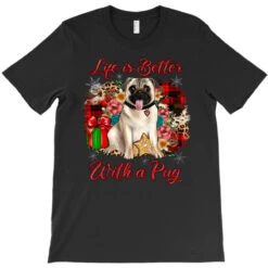 Christmas Life Is Better With A Pug T-Shirt -Santa Clothing Shop pd.2297803135.24.23348825.s3.1 front black ffffff none x4.5y4.5 171 800x800 1