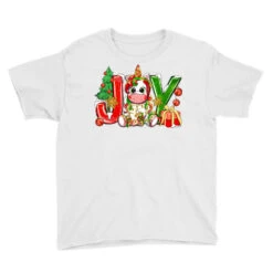 Joy Christmas Unicorn Youth Tee -Santa Clothing Shop pd.2524078007.37.25058394.s3.1 front white ffffff none x0y0 129 800x800 1