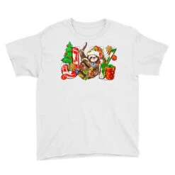 Joy Christmas Sloth Youth Tee -Santa Clothing Shop pd.2524079777.37.25058393.s3.1 front white ffffff none x0y0 129 800x800 1