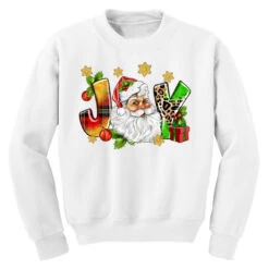 Joy Christmas Youth Sweatshirt -Santa Clothing Shop pd.2524087264.52.25058376.s3.1 front white ffffff none x0y0 169 800x800 1