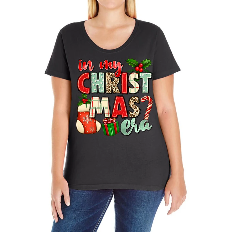 In My Christmas Era Ladies Curvy T-Shirt 1 In My Christmas Era Ladies Curvy T-Shirt